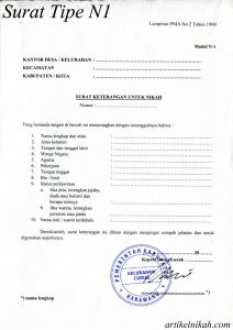 5+ contoh surat nikah (numpang nikah, nikah siri, cara