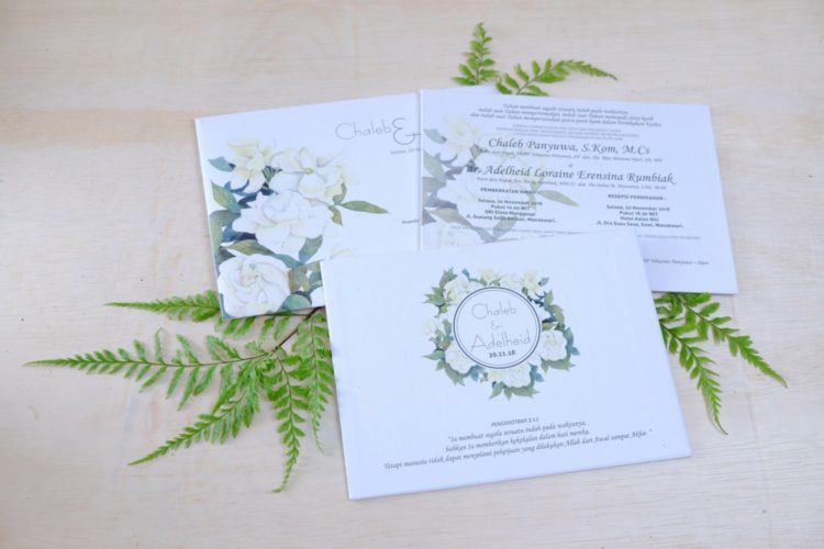 undangan pernikahan hijau alam